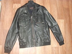 river island кожаная куртка  L/52