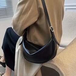 Тренд стильна класична лаконічна жіноча сумка крос боді екошкіра