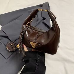 Тренд якісна коричнева колір кави жіноча сумка крос-боді через плече