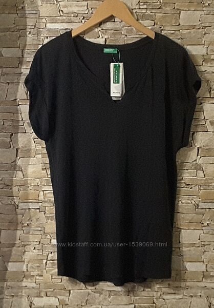 Кофточка, футболка, 100 лён, размер S, United Colors of Benetton, Италия