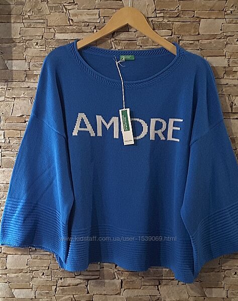 Свитшот Amore , размер L , United Colors of Benetton , Италия
