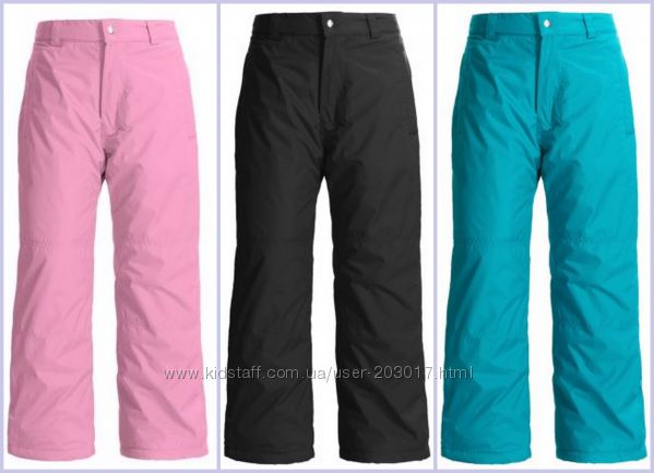 Лыжные зимние штаны Protection System Snow Pants черные голубые розовые