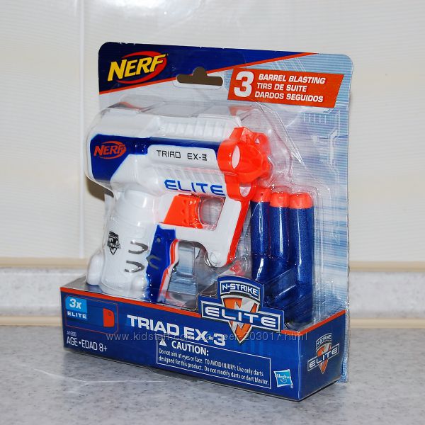  Бластер Nerf N-Strike Elite Triad EX-3 Оригинал Hasbro