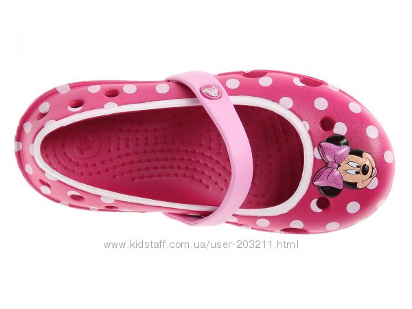 Акция на обувь Crocs Kids Keeley Minnie Flat 29-31 размер, 18. 7-19. 5 см