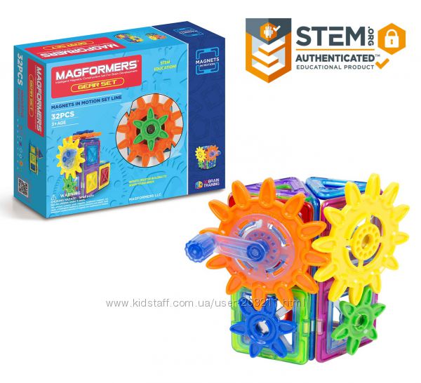 Magformers Magnets in Motion 32-pieces. Конструктор Магформерс Движение.
