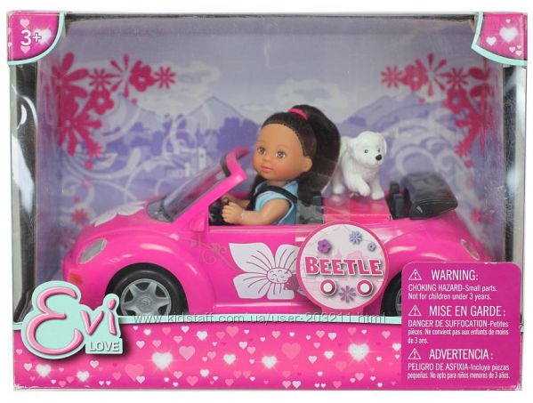 Evi Love Beettle Doll. Кукла Эви с кабриолетом от Симба.