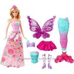 Барби сказочное перевоплощение Barbie Dreamtopia Fairytale Dress Up Doll