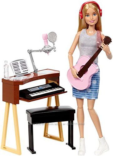 Набор Кукла Барби Музыкант с гитарой и пианино Barbie Girls Music Blonde