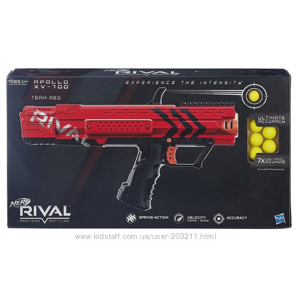 Бластер Нерф Райвал Апполо Nerf Rival Apollo XV-700 красный