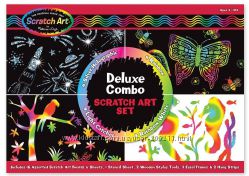 Melissa & Doug Deluxe Combo Scratch Art Set Набор гравюр царапок