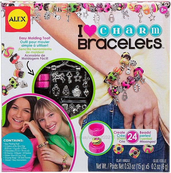 Набор для создания браслетов ALEX Toys DIY Wear I Heart Charm Bracelets