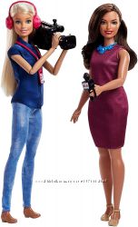 Набор кукол Барби репортер Barbie Careers TV News Team