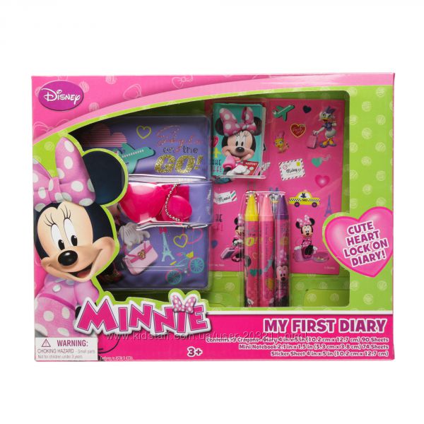 Набор Минни Мой первый дневник Disney Minnie Mouse My First Diary Set