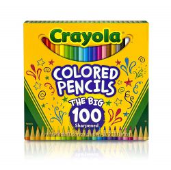 Crayola Цветные карандаши 100 цветов Different Colored Pencils 100 Count
