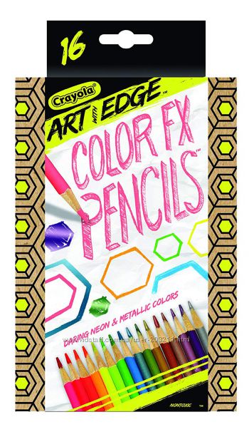 Crayola Art with Edge FX Крайола металлические и неоновые карандаши