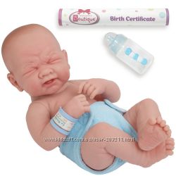 Пупс испанской фирмы JC Toys La Newborn First Tear анатомически коррект.