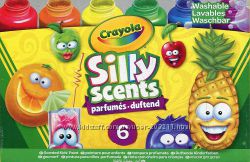 Ароматные краски Крайола Crayola Silly Scents 6 цветов