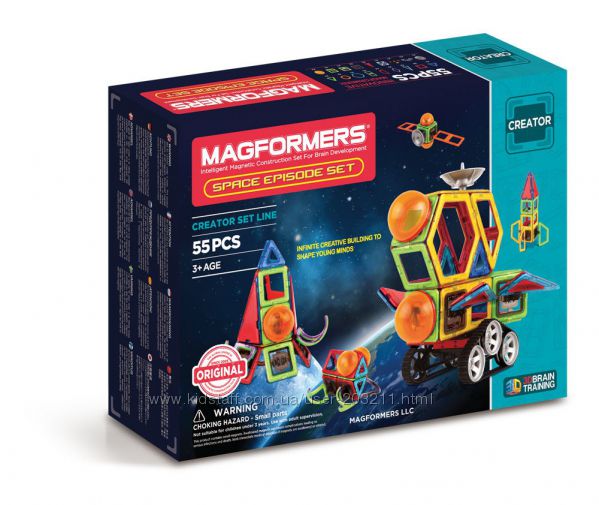 Магнитный конструктор Magformers Space Episode, Космический эпизод 55 детал