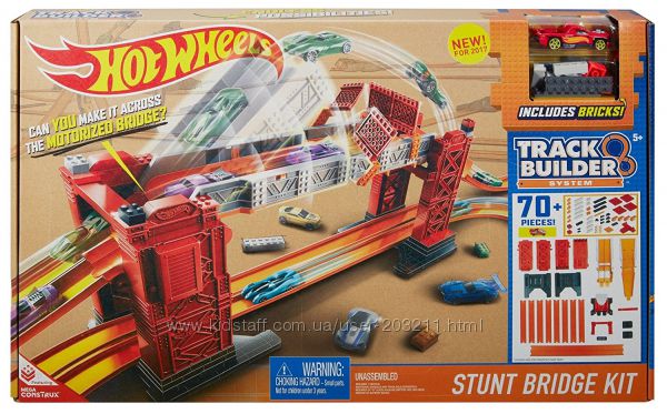Hot Wheels Stunt Bridge Kit трек Разводной мост Hot Wheels DWW97 Оригинал