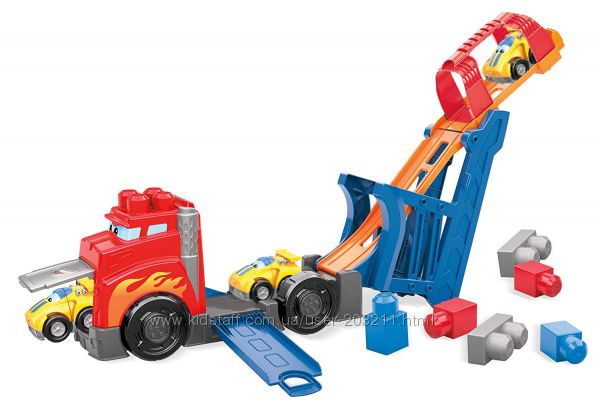 Mega Bloks Fast Tracks Racing Rig. Грузовик-пусковая установка Мега Блокс