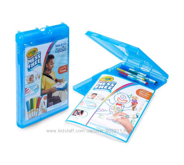 Набор Крайола в удобном кейсе Crayola Color Wonder Stow & Go, Mess Free
