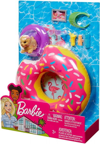 Набор для Барби для отдыха на пляже Barbie Donut Floaty 