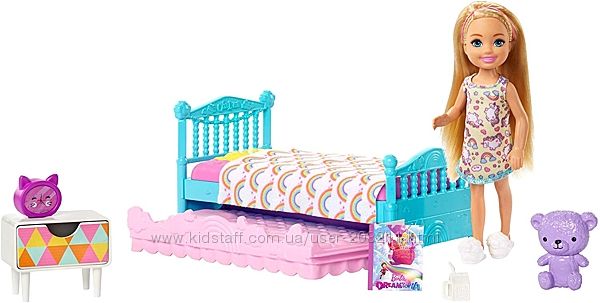 Кукла Челсі Спальная комната Barbie Club Chelsea Bedtime Playset
