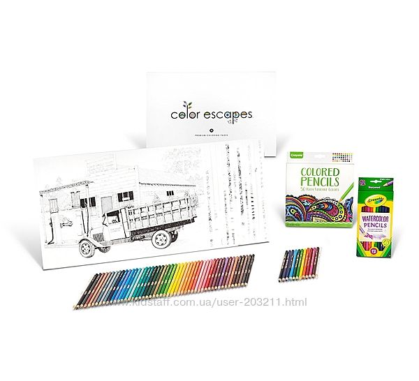 Crayola Color Escapes Americana Edition. Набор Крайола подарочный