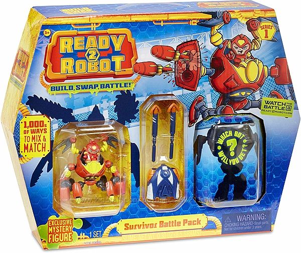 Большой игровой набор Ready2Robot Battle pack Survivor MGA 2 робота.