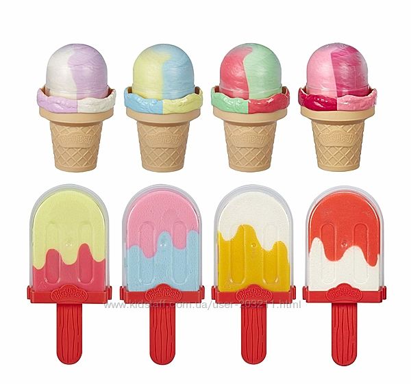 Игровой набор Мороженое Play-Doh Ice Pops &acuteN Cones 