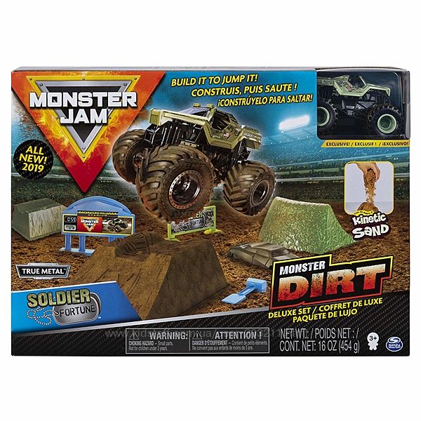 Игровой набор Monster Jam Dirt Deluxe Set Soldier Fortune 