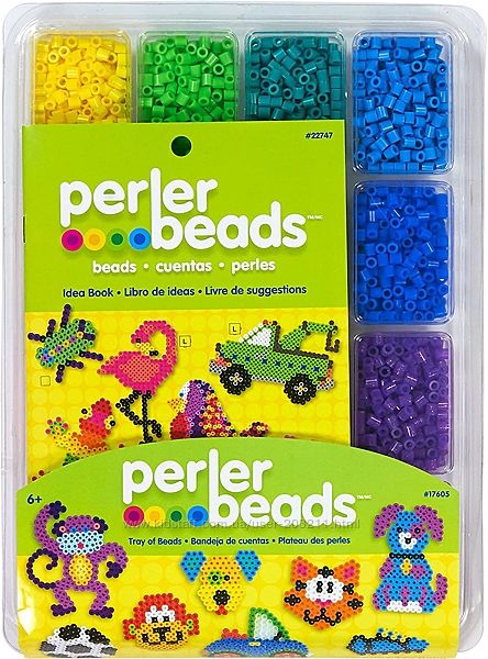 Термомозаика Перлер 4000 шт разных цветов. Perler Assorted Fuse Beads Tray