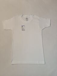 Футболка біла для хлопчика від 5 до 16 років, байкар