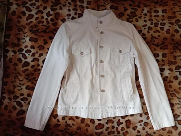 Bogner белая светлая куртка пиджак жакет котоновый высокой 46-48р