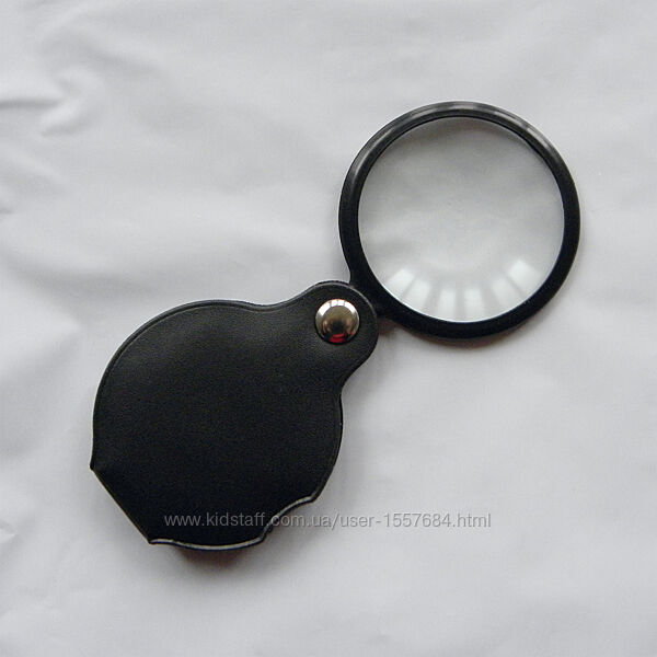 Ручна лупа 50 мм 6x в чохлі зі штучної шкіри