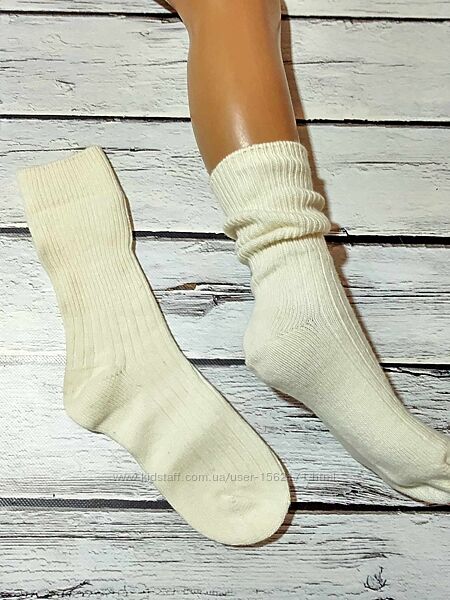 Шкарпетки носки теплі жіночі шерстяні з відворотом