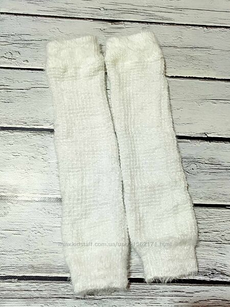 Теплі ангорові білі жіночі гетри 