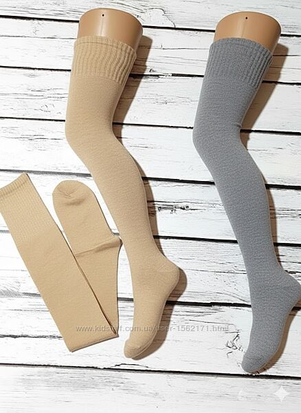 Гольфи ботфорти з альпаки теплі чулки гольфіни за коліно жіночі заколінки