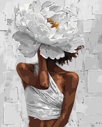 Набір для розпису по номерах Квітковий образ 40х50см КНО8503