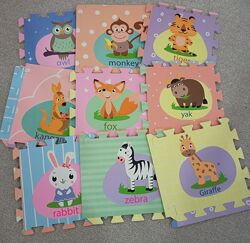 М´які килимки-пазли Світ тварин, англійська мова