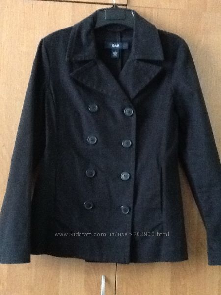 Супер Пиджак-куртка черный двубортный GAP р. S 