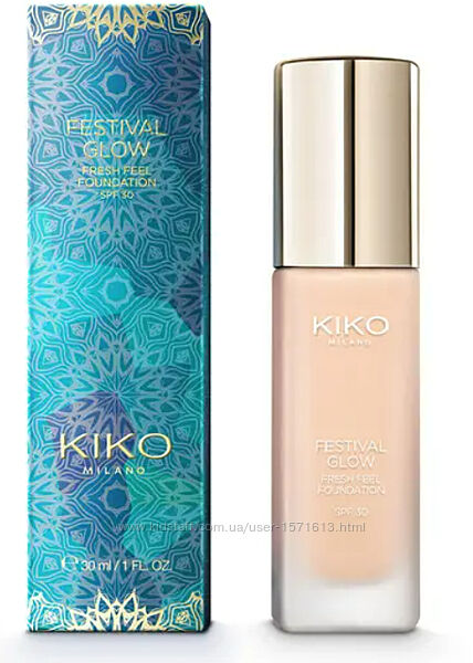 KIKO MILANO стійка рідка основа під макіяж з SPF 30 Festival Glow,30 мл