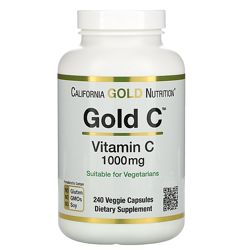 California Gold Nutrition, Gold C, витамин C, 1000 мг, 60 и 240 кап