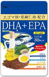 японская добавка DHA-EPA, масло периллы и льняное масло
