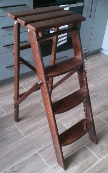 Деревянная стул стремянка на 4 ступени