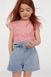  Милая цветочная футболочка H&M девочкам 4-6,6-8 ,8-10 лет