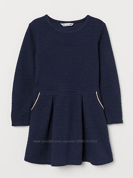 Стильные трикотажные платья H&M девочкам 4-6 лет