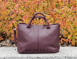 Шкіряна стильна жіноча сумка, кольори в асортименті