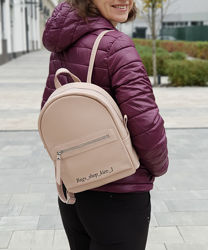 Стильный кожаный городской рюкзак, цвета в ассортименте