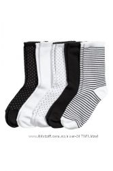 Комплект 5 пар носки носочки хлопок от h&m